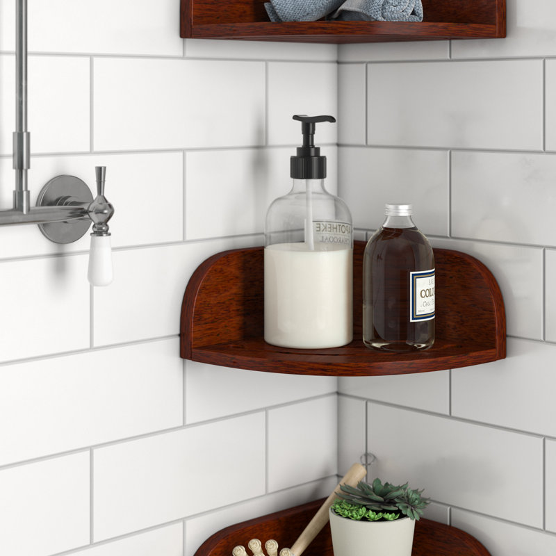 Rebrilliant Teak Shower Shelf & Reviews Wayfair